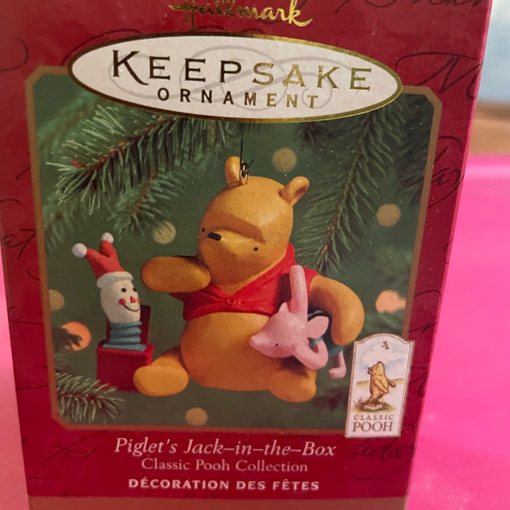 Hallmark Keepsake ornament Piglet’s Jack in the Box